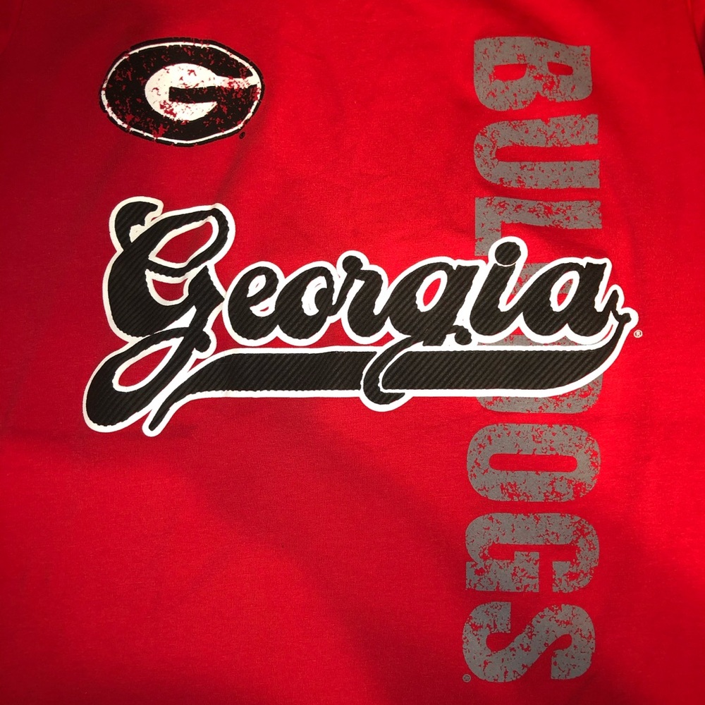 Ladies Georgia Bulldogs Tee Shirt (L) - Picture 5 of 8